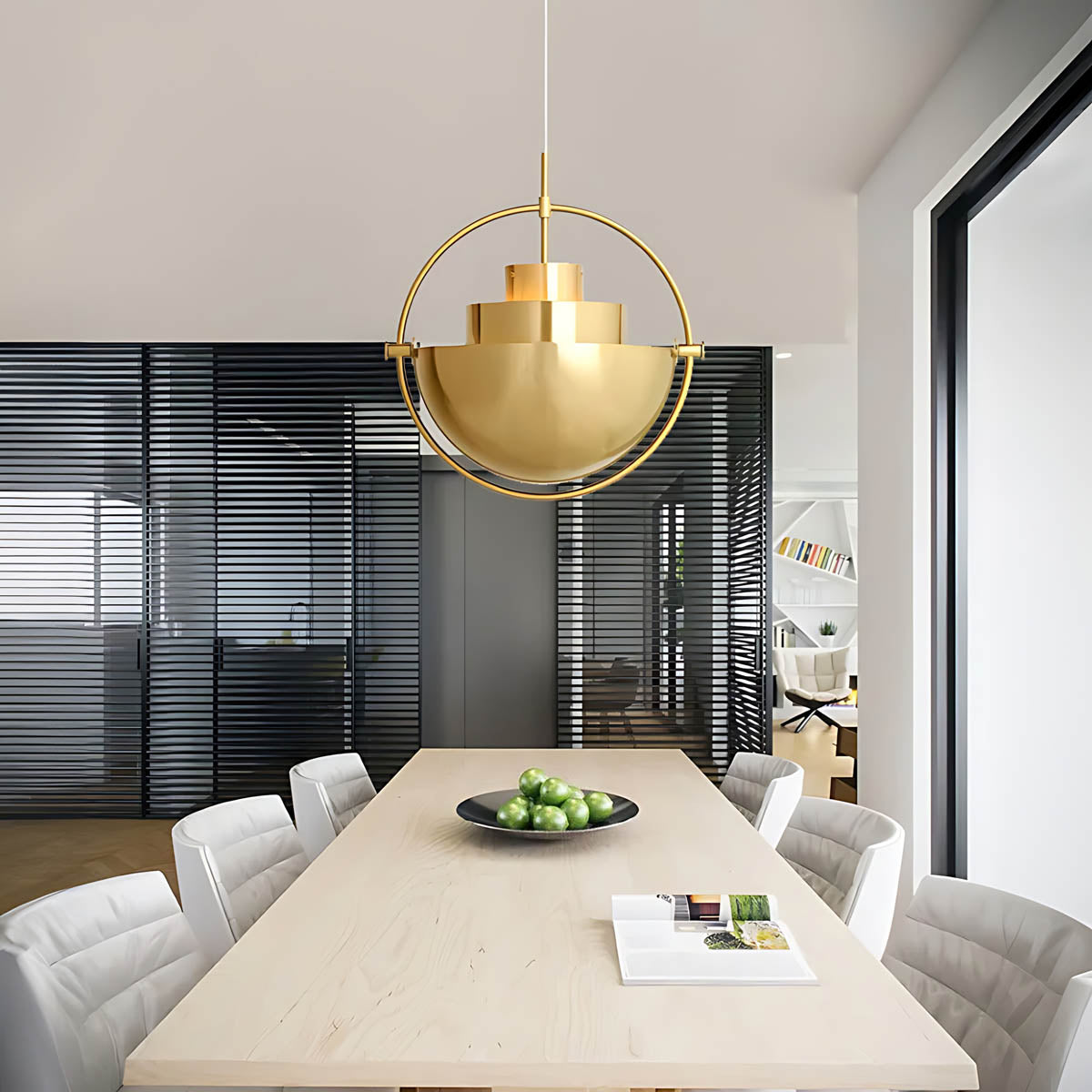 Bracken Frame Iron Ring Pendant Light — gallery image 5