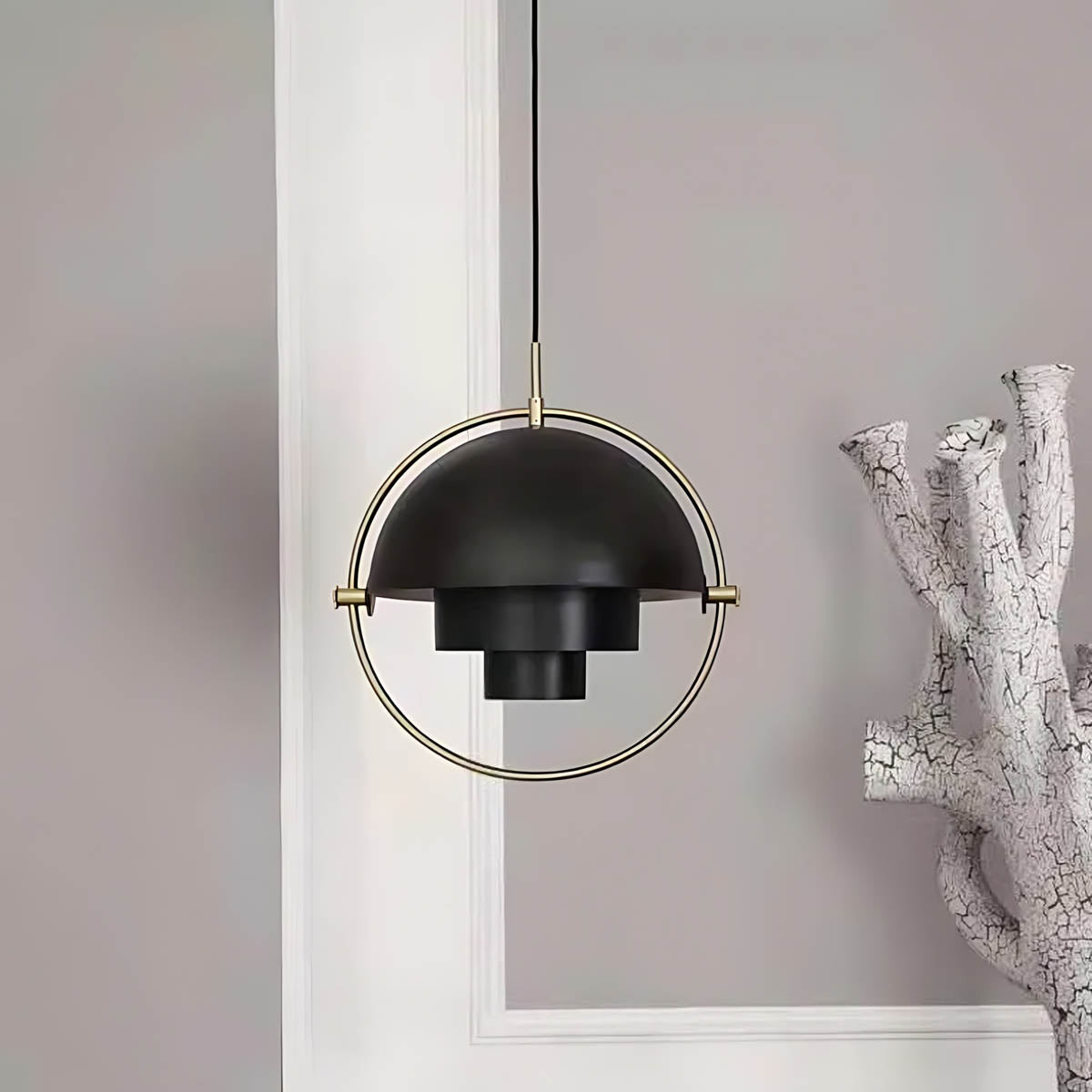 Bracken Frame Iron Ring Pendant Light — gallery image 7
