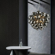 Cedar Frame Glass Chandelier — gallery image 7