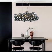 Cedar Frame Glass Chandelier — gallery image 5