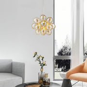 Cedar Frame Glass Chandelier — gallery image 6