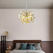 Cedar Frame Glass Chandelier — gallery image 9
