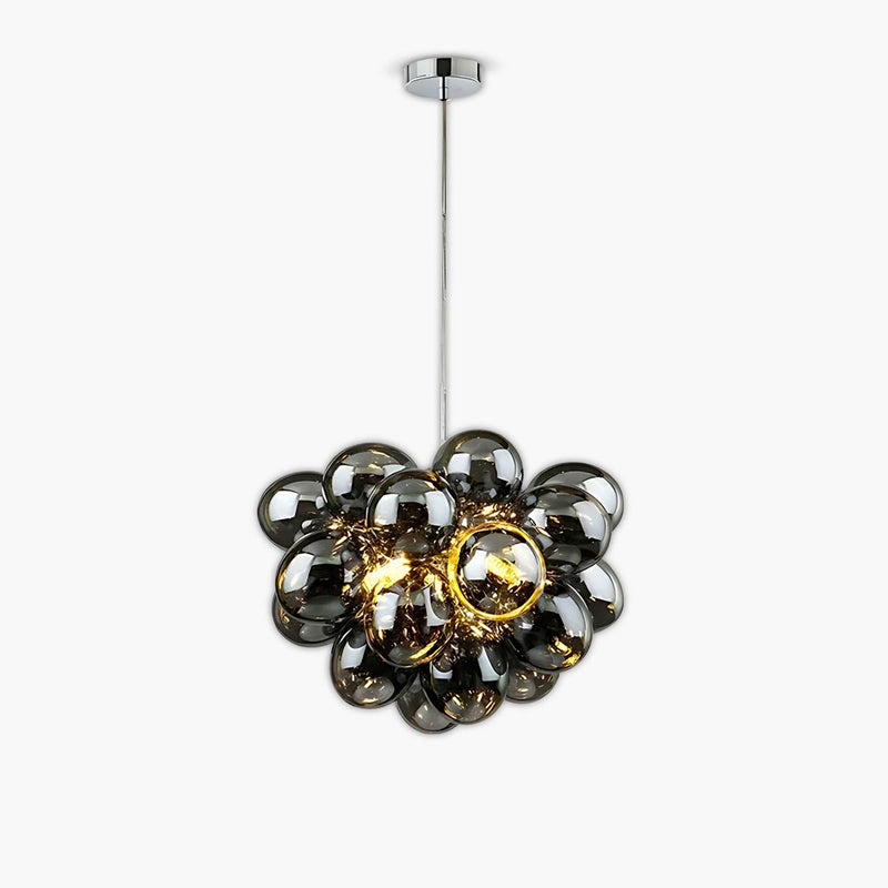 Cedar Frame Glass Chandelier — gallery image 1