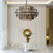 Kestrel Frame Glass Linear Chandelier — gallery image 4