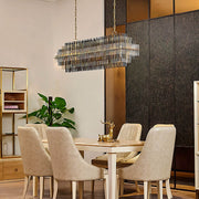 Kestrel Frame Glass Linear Chandelier — gallery image 8