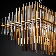 Kestrel Frame Glass Linear Chandelier — gallery image 10