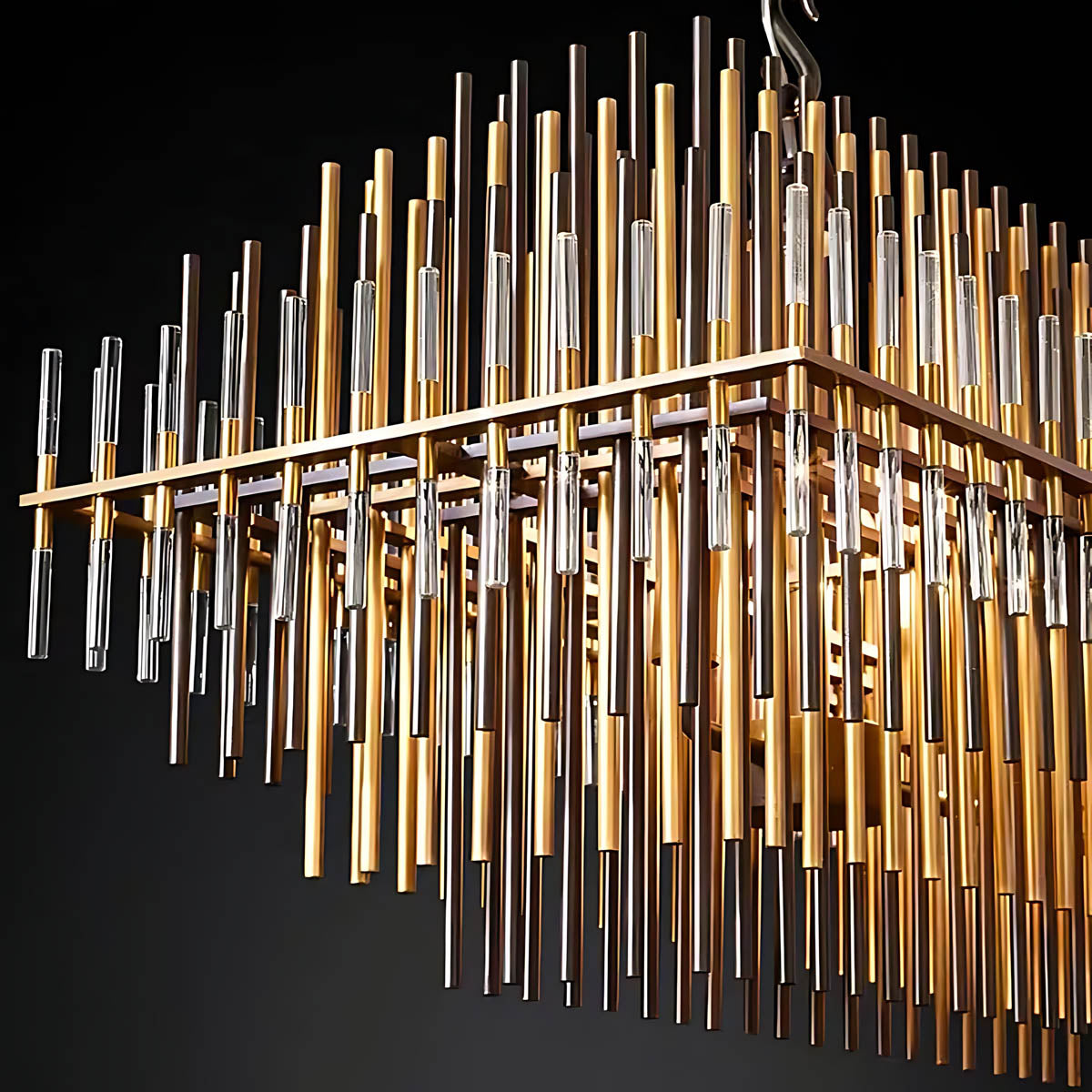 Kestrel Frame Glass Linear Chandelier — gallery image 10