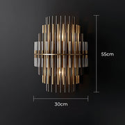 Kestrel Frame Glass Linear Chandelier — gallery image 11