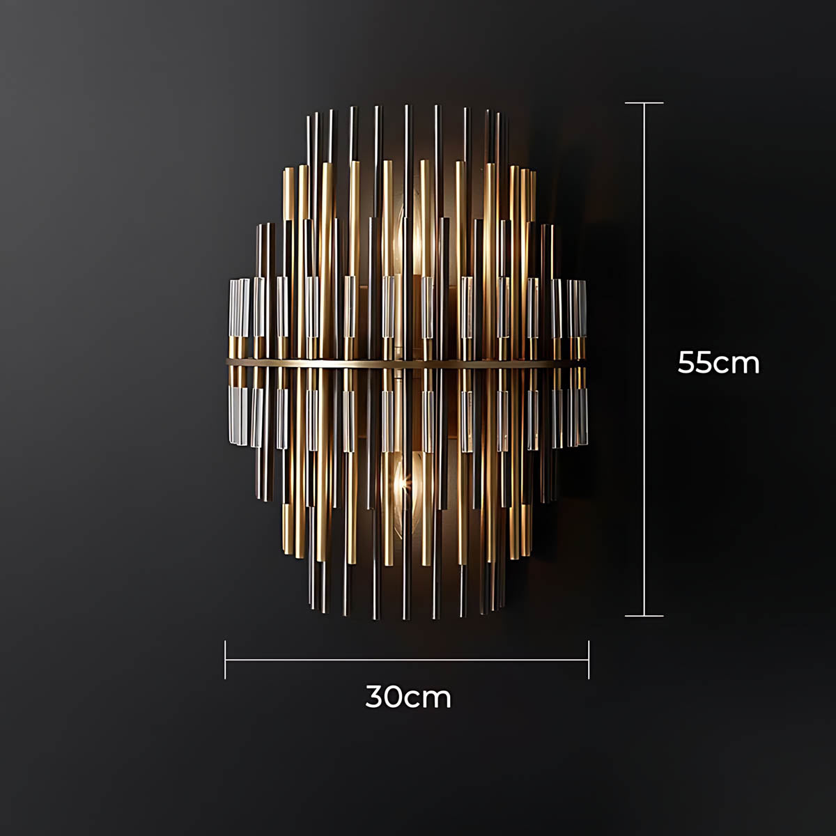 Kestrel Frame Glass Linear Chandelier — gallery image 11