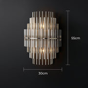 Kestrel Frame Glass Linear Chandelier — gallery image 18