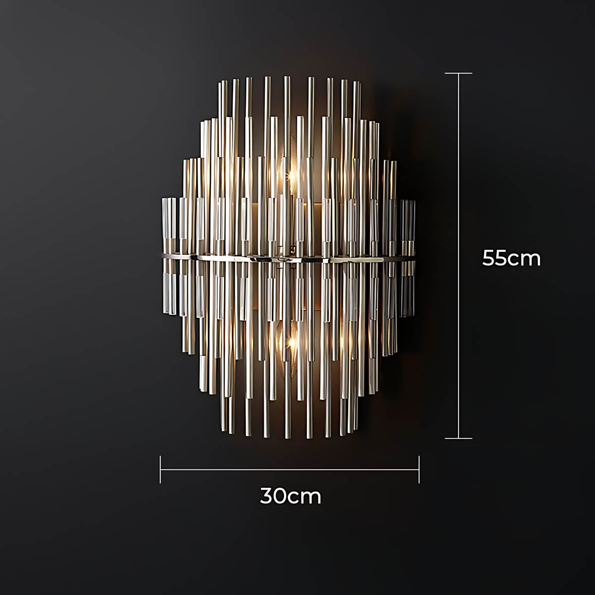 Kestrel Frame Glass Linear Chandelier — gallery image 18