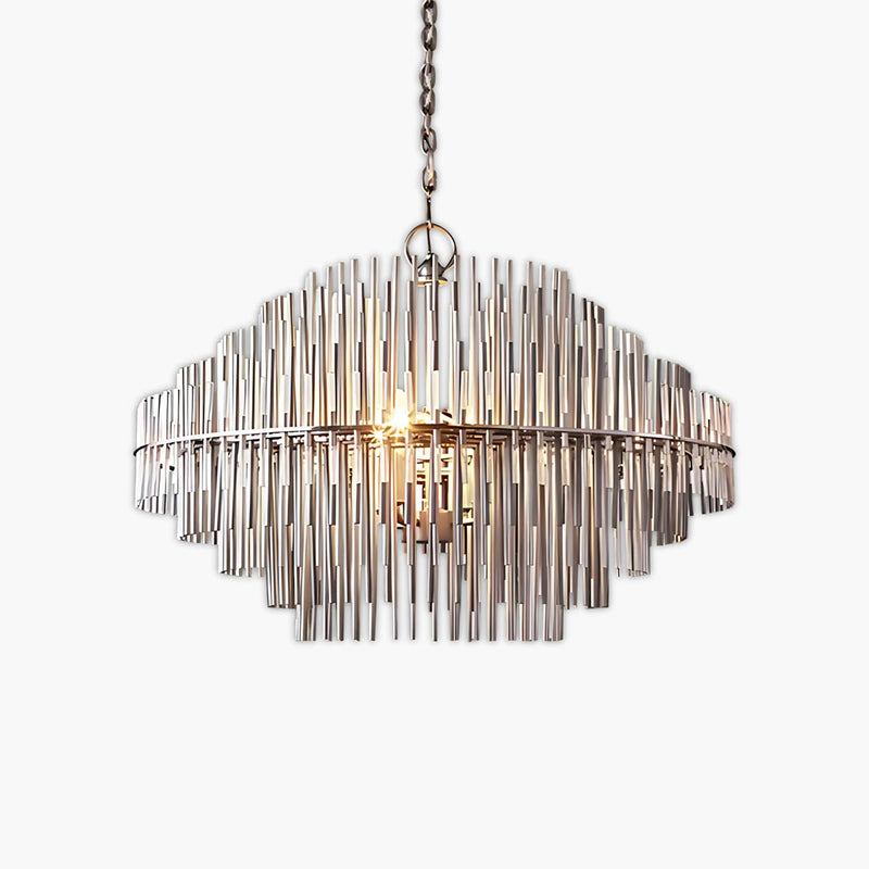Kestrel Frame Glass Linear Chandelier — gallery image 1