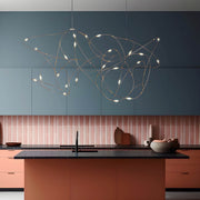 Hollis Frame Stainless Steel Chandelier — gallery image 7