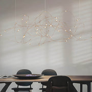 Hollis Frame Stainless Steel Chandelier — gallery image 10