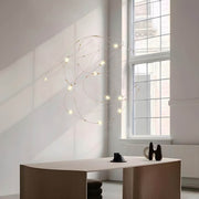 Hollis Frame Stainless Steel Chandelier — gallery image 12