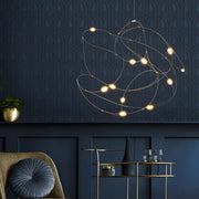 Hollis Frame Stainless Steel Chandelier — gallery image 14