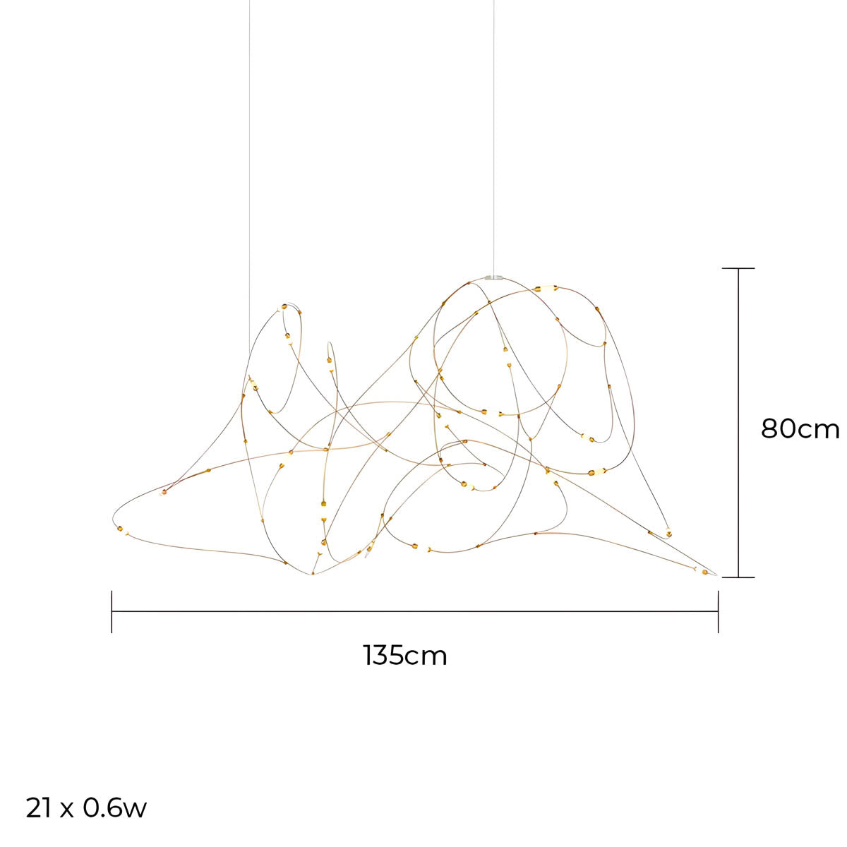 Hollis Frame Stainless Steel Chandelier — gallery image 18
