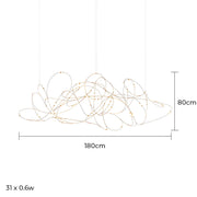 Hollis Frame Stainless Steel Chandelier — gallery image 20