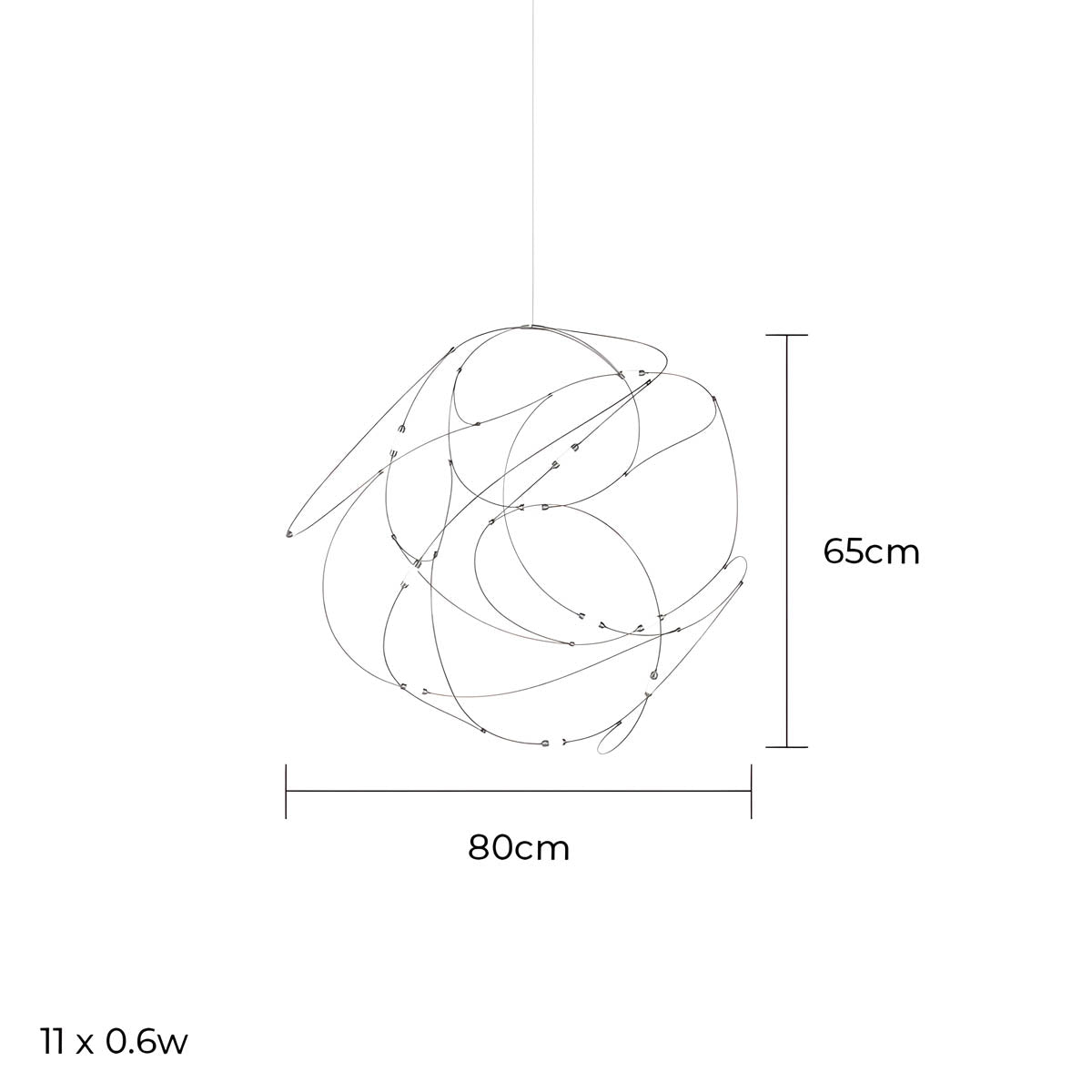 Hollis Frame Stainless Steel Chandelier — gallery image 15