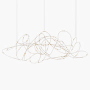 Hollis Frame Stainless Steel Chandelier — gallery image 1