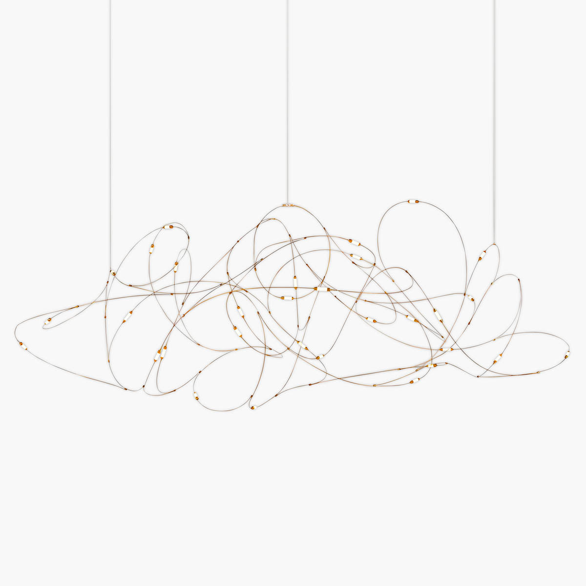 Hollis Frame Stainless Steel Chandelier — gallery image 1