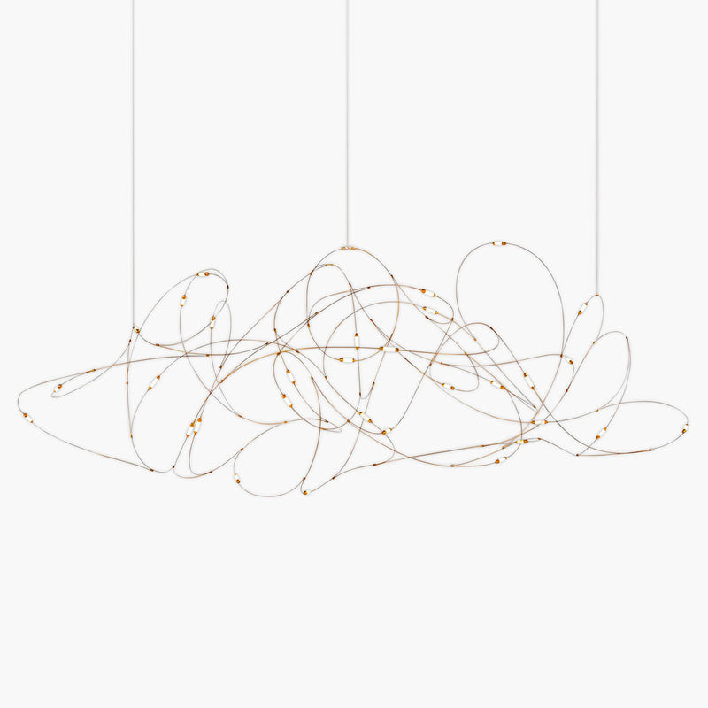 Hollis Frame Stainless Steel Chandelier — gallery image 1
