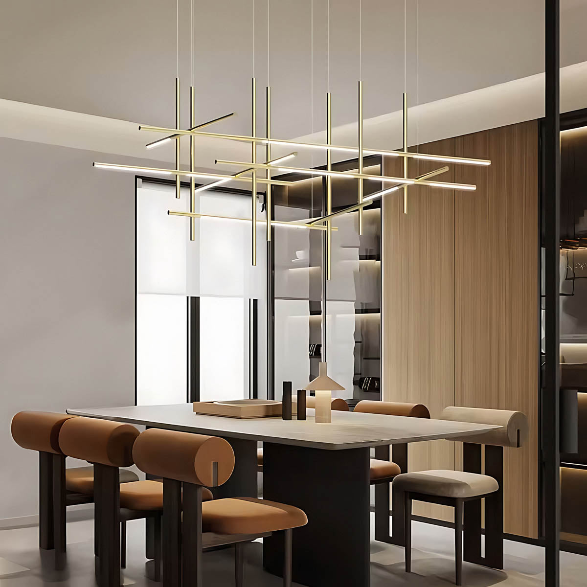 Rowan Frame Acrylic Chandelier — gallery image 5