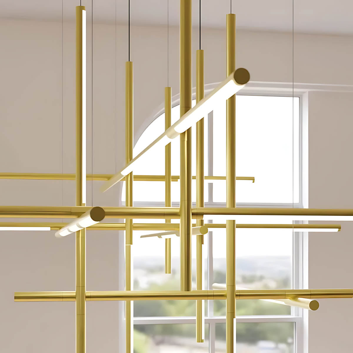 Rowan Frame Acrylic Chandelier — gallery image 7