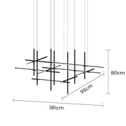 Rowan Frame Acrylic Chandelier — gallery image 10