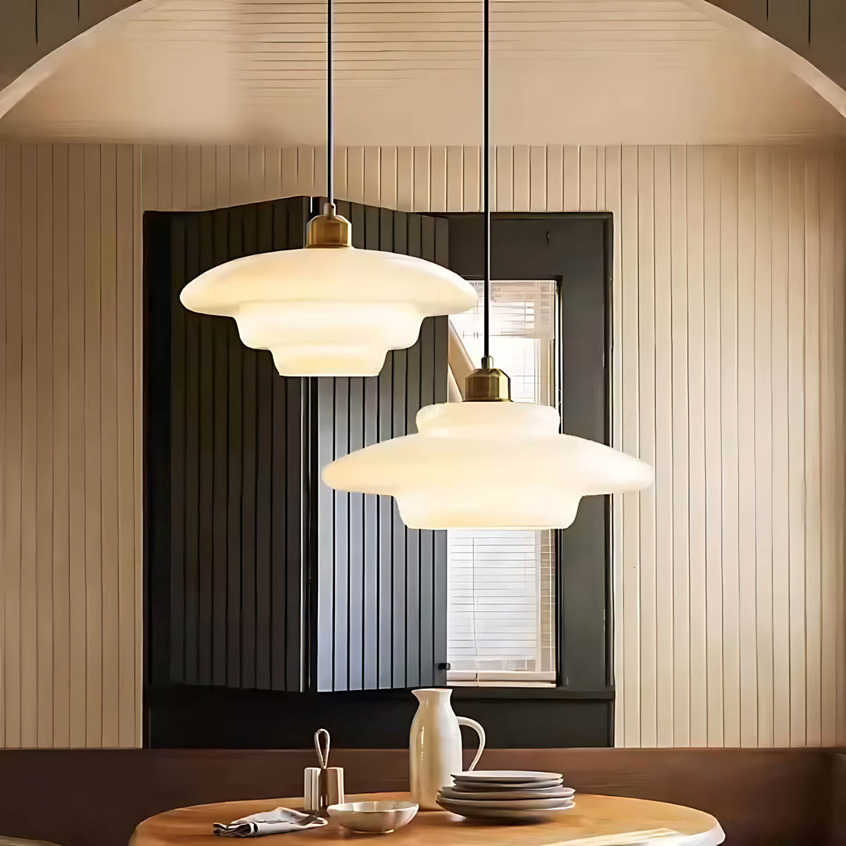 Hawthorn Frame Glass Dome Pendant Light — gallery image 6