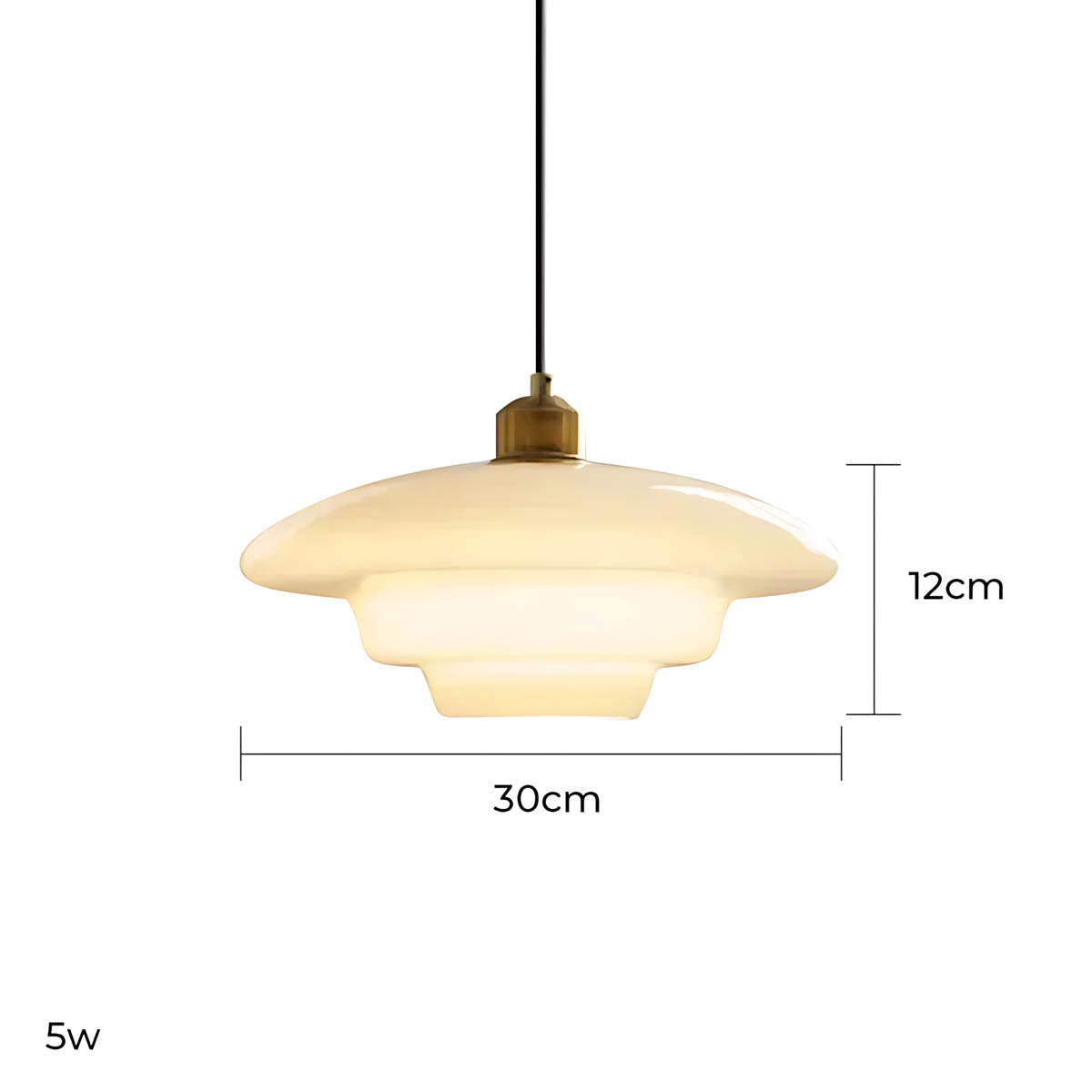 Hawthorn Frame Glass Dome Pendant Light — gallery image 15