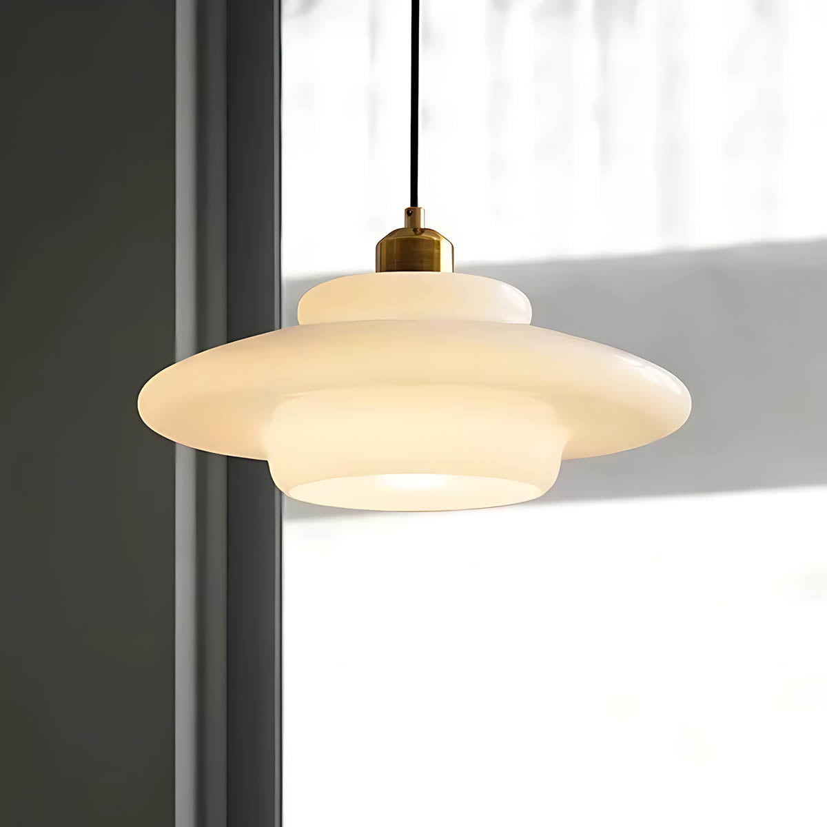 Hawthorn Frame Glass Dome Pendant Light — gallery image 14