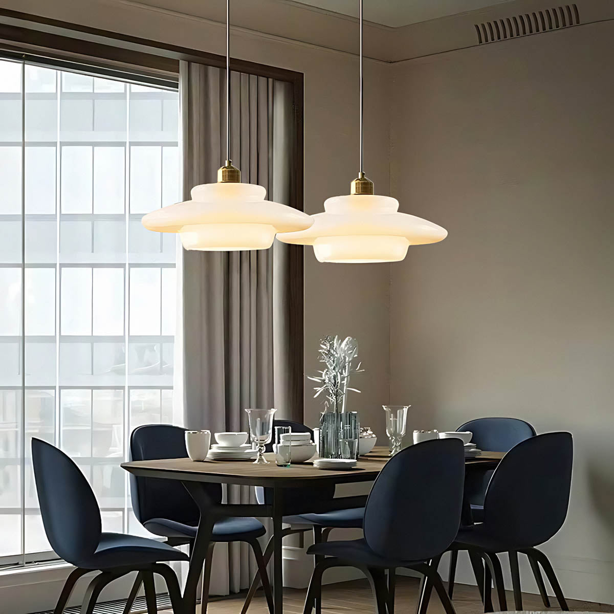 Hawthorn Frame Glass Dome Pendant Light — gallery image 10