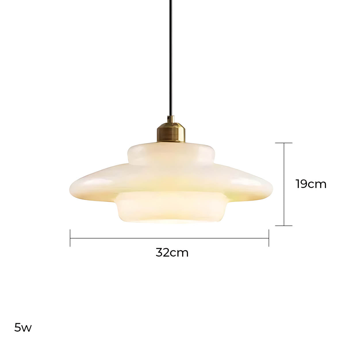 Hawthorn Frame Glass Dome Pendant Light — gallery image 17