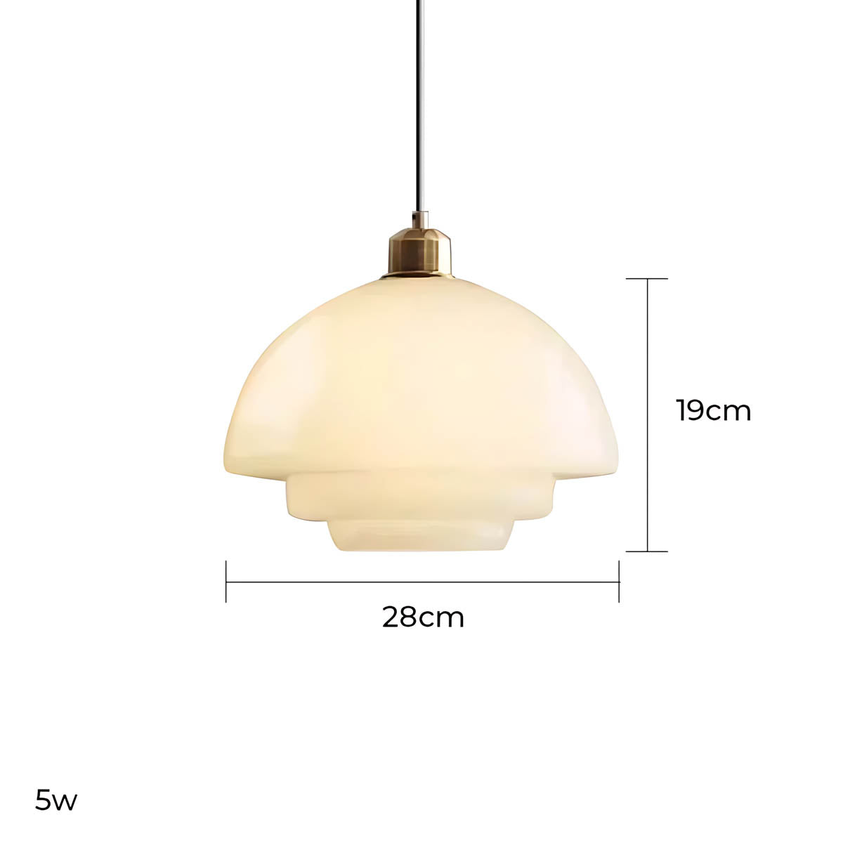 Hawthorn Frame Glass Dome Pendant Light — gallery image 16