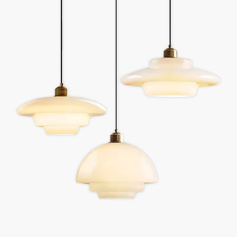 Hawthorn Frame Glass Dome Pendant Light — gallery image 1