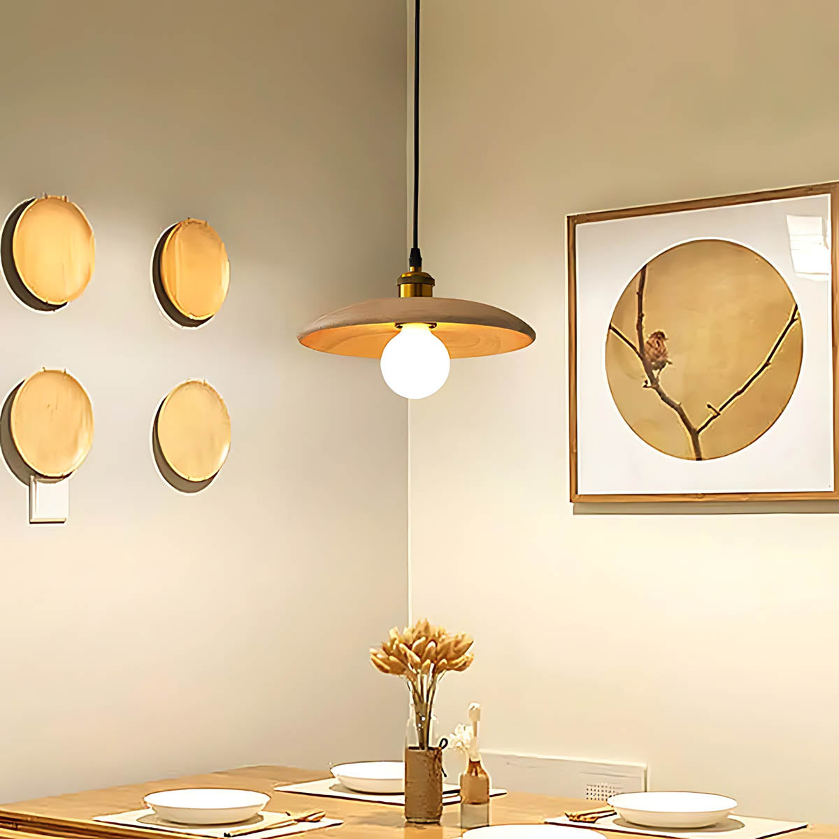 Wren Frame Wood Pendant Light — gallery image 2
