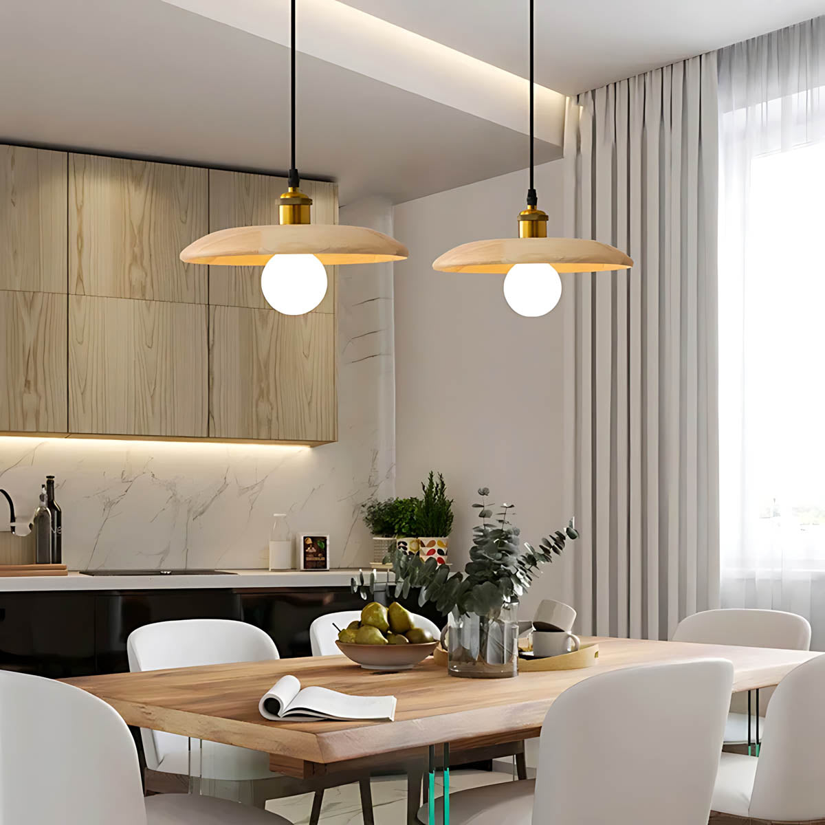 Wren Frame Wood Pendant Light — gallery image 8