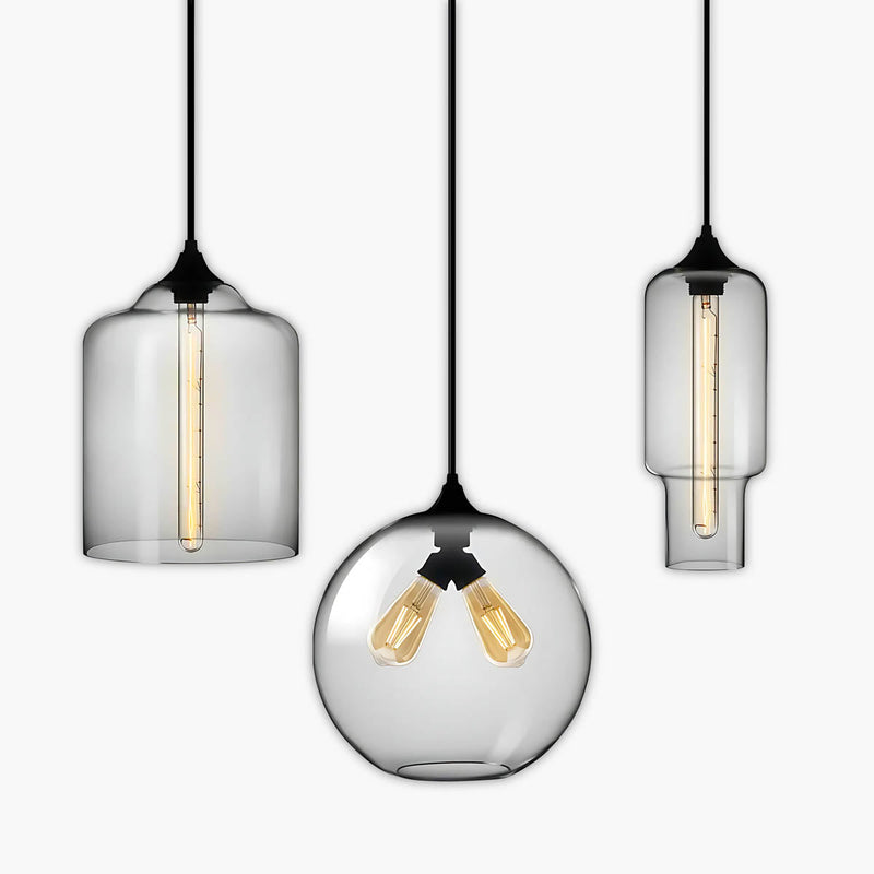 Sorrel Frame Glass Cluster Pendant Light — gallery image 1