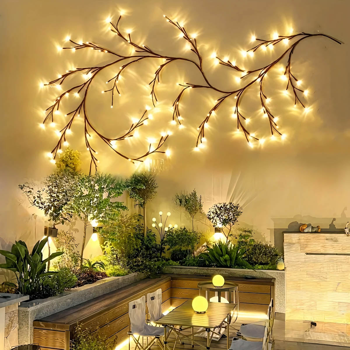 Reed Frame Outdoor Wall Light — gallery image 2