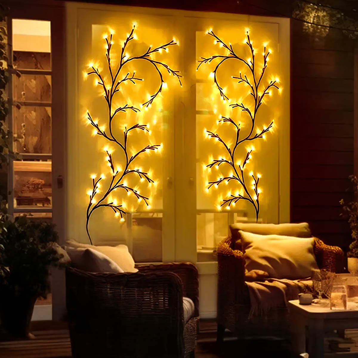 Reed Frame Outdoor Wall Light — gallery image 9