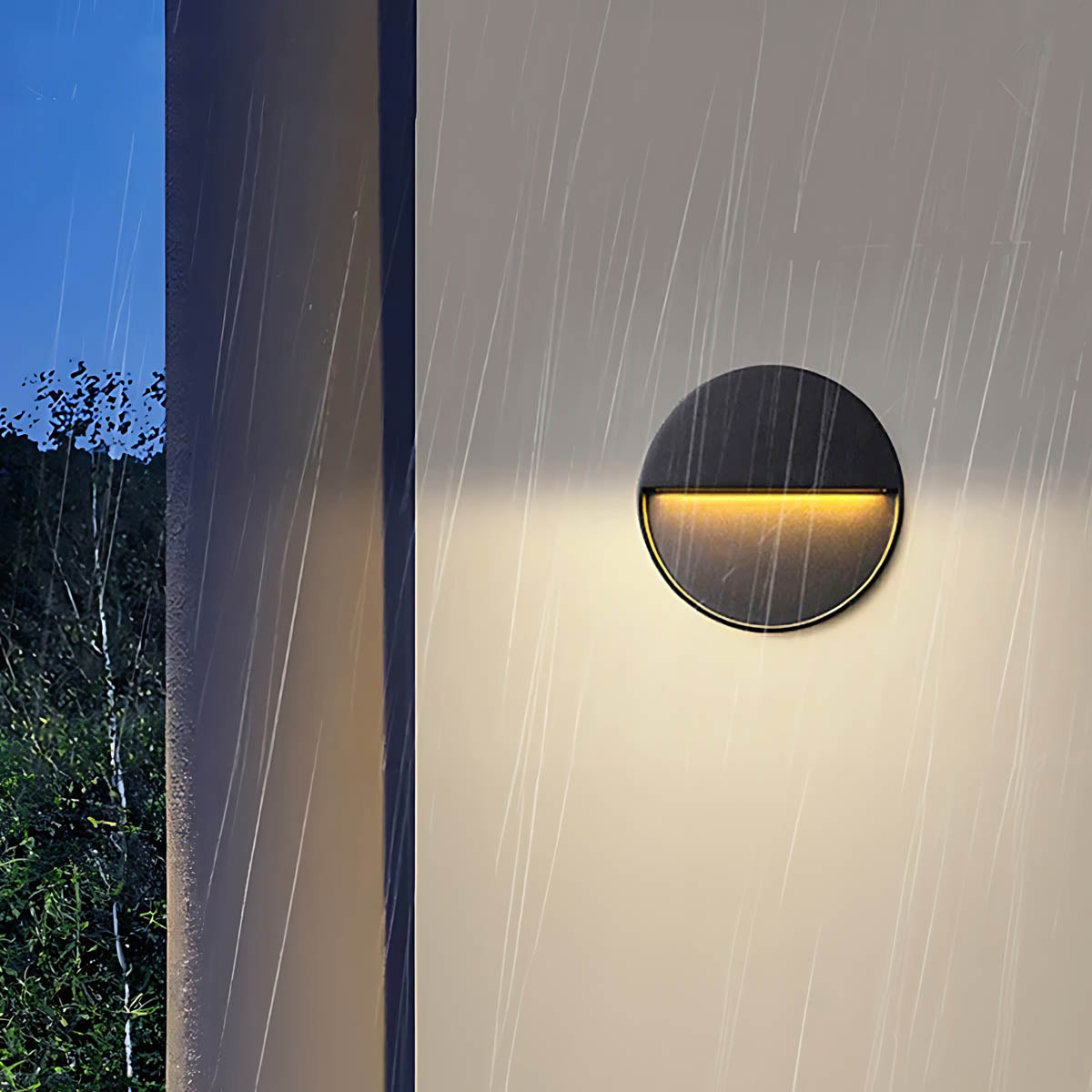 Fenwick Frame Glass Outdoor Wall Light — gallery image 5