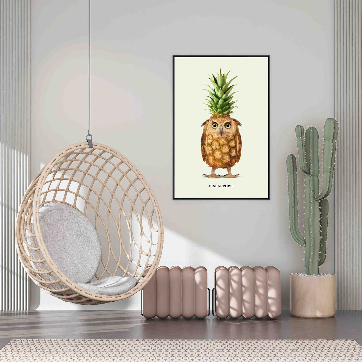 Fernwood Loop Owl Canvas Wall Art — gallery image 2