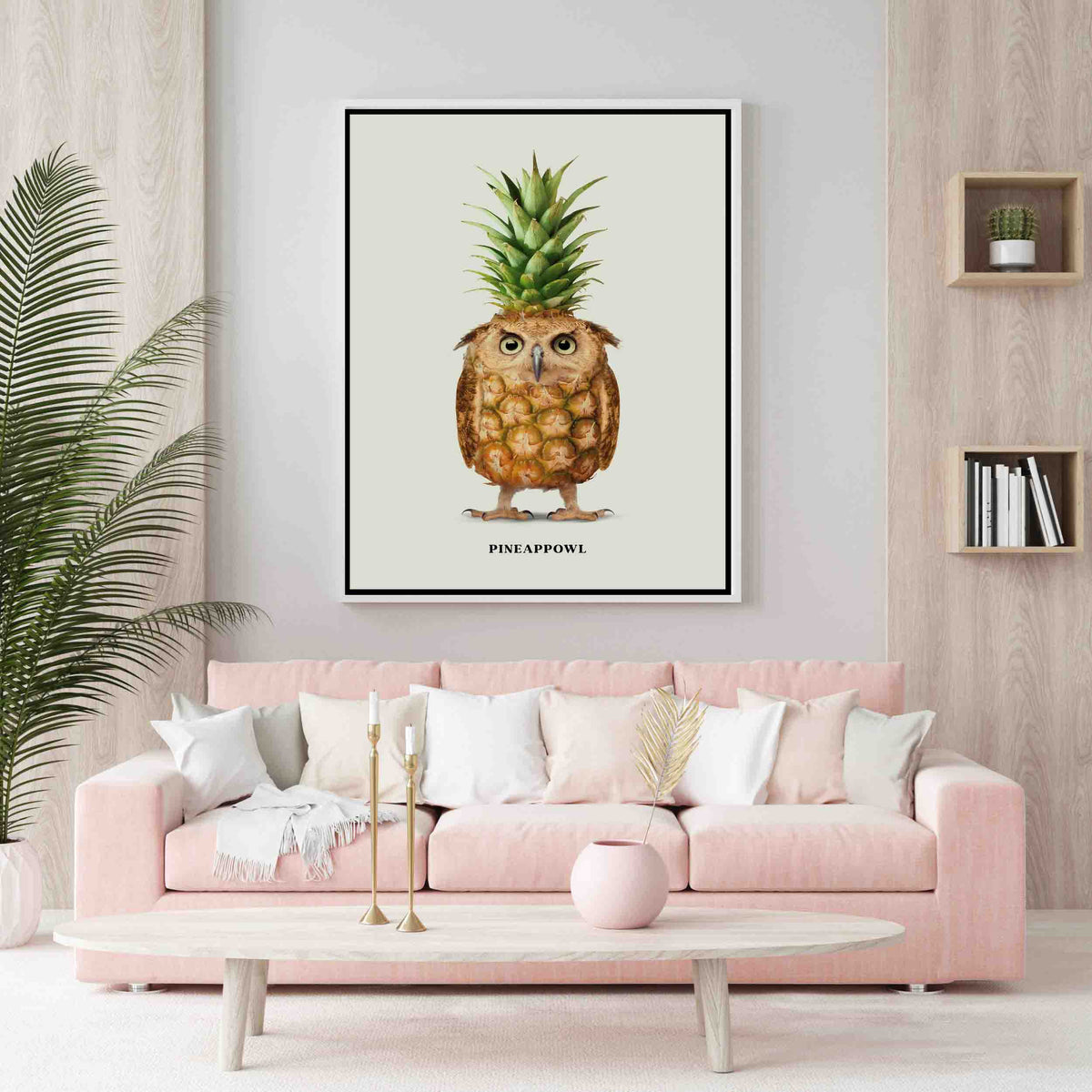 Fernwood Loop Owl Canvas Wall Art — gallery image 9