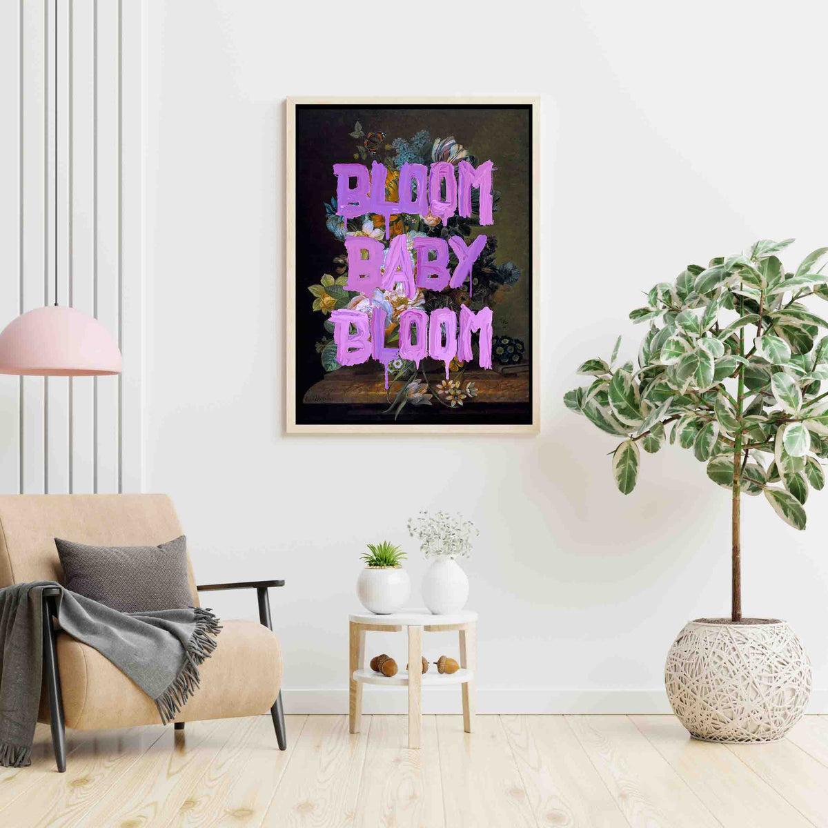 Fairford Loop Floral Canvas Wall Art — gallery image 5