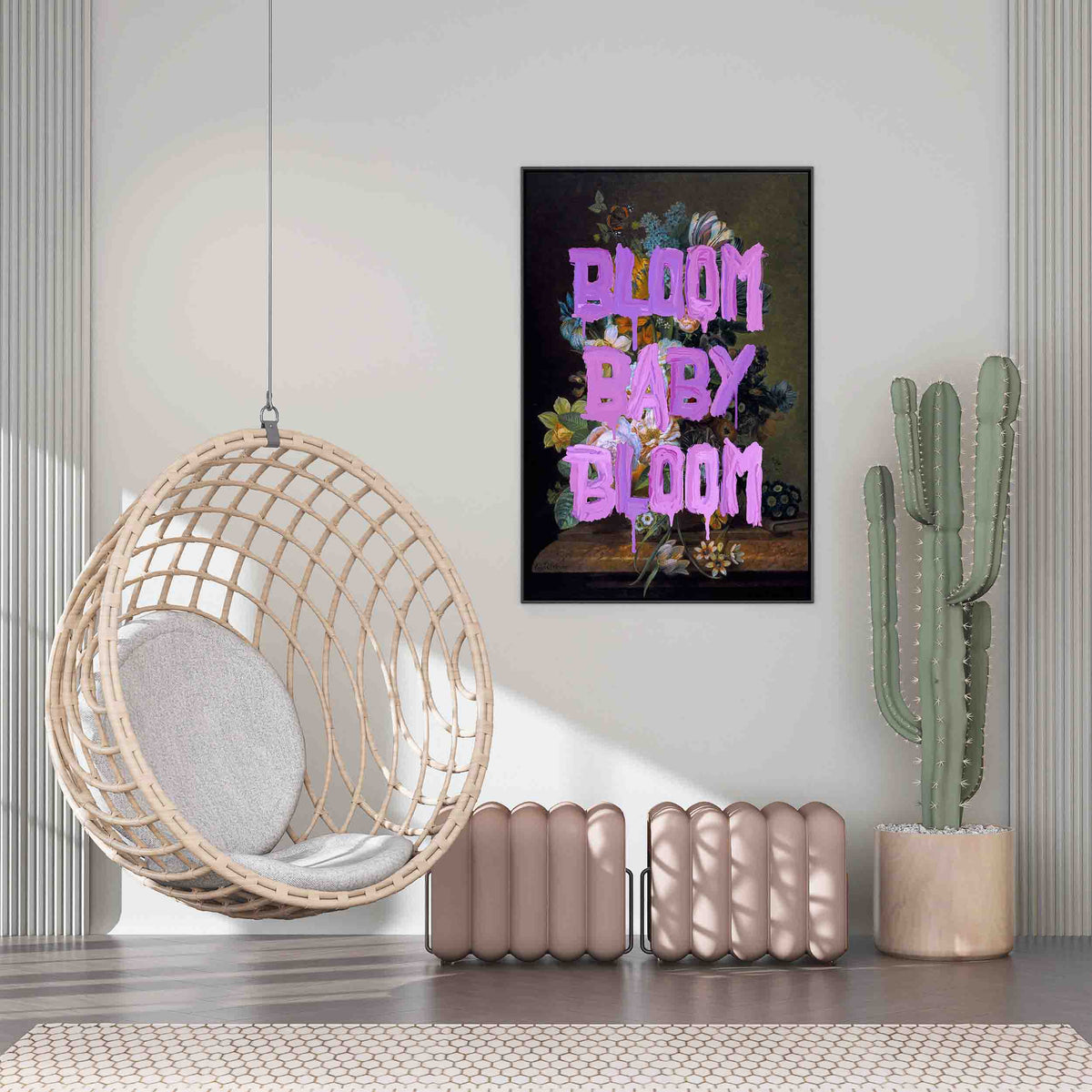 Fairford Loop Floral Canvas Wall Art — gallery image 7