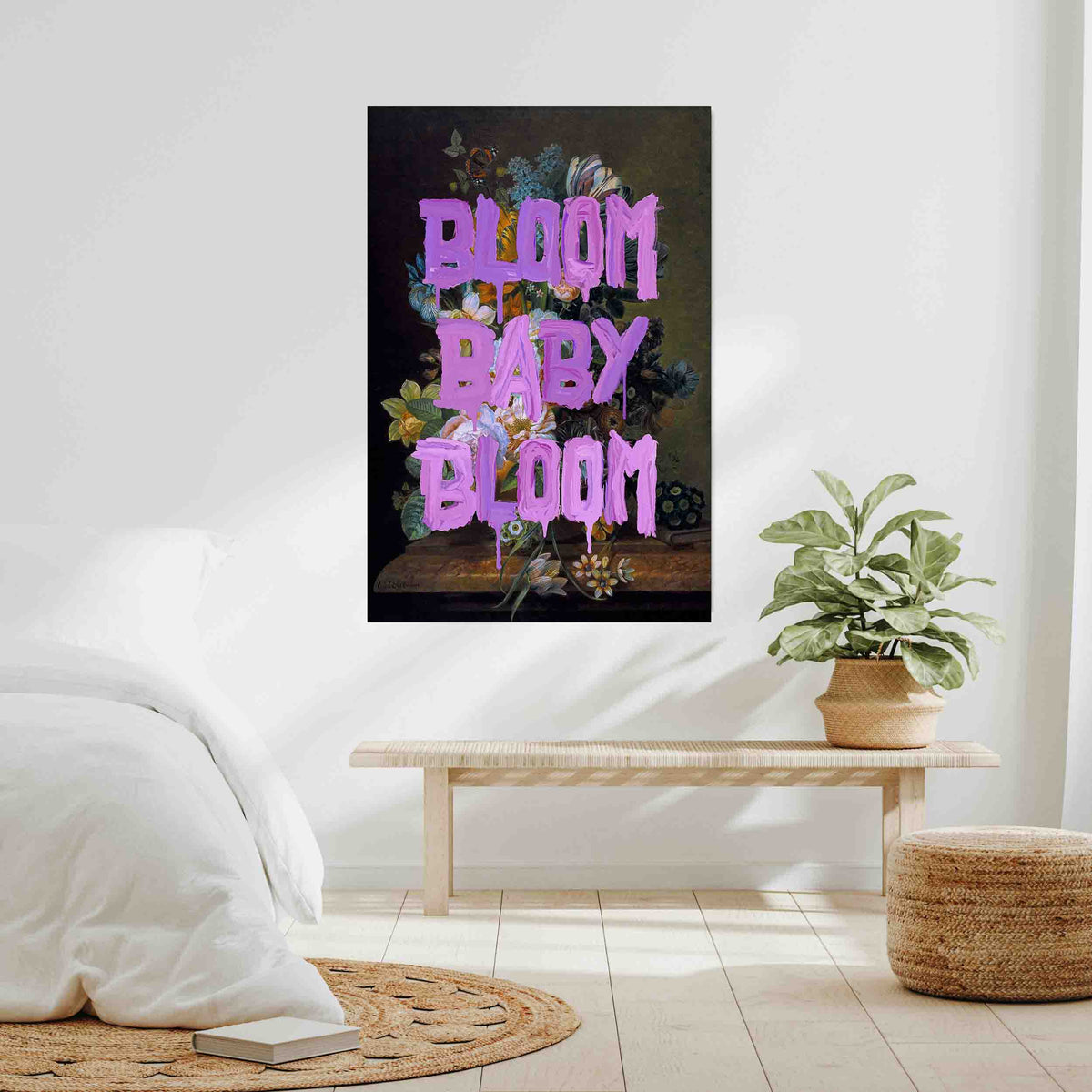 Fairford Loop Floral Canvas Wall Art — gallery image 9