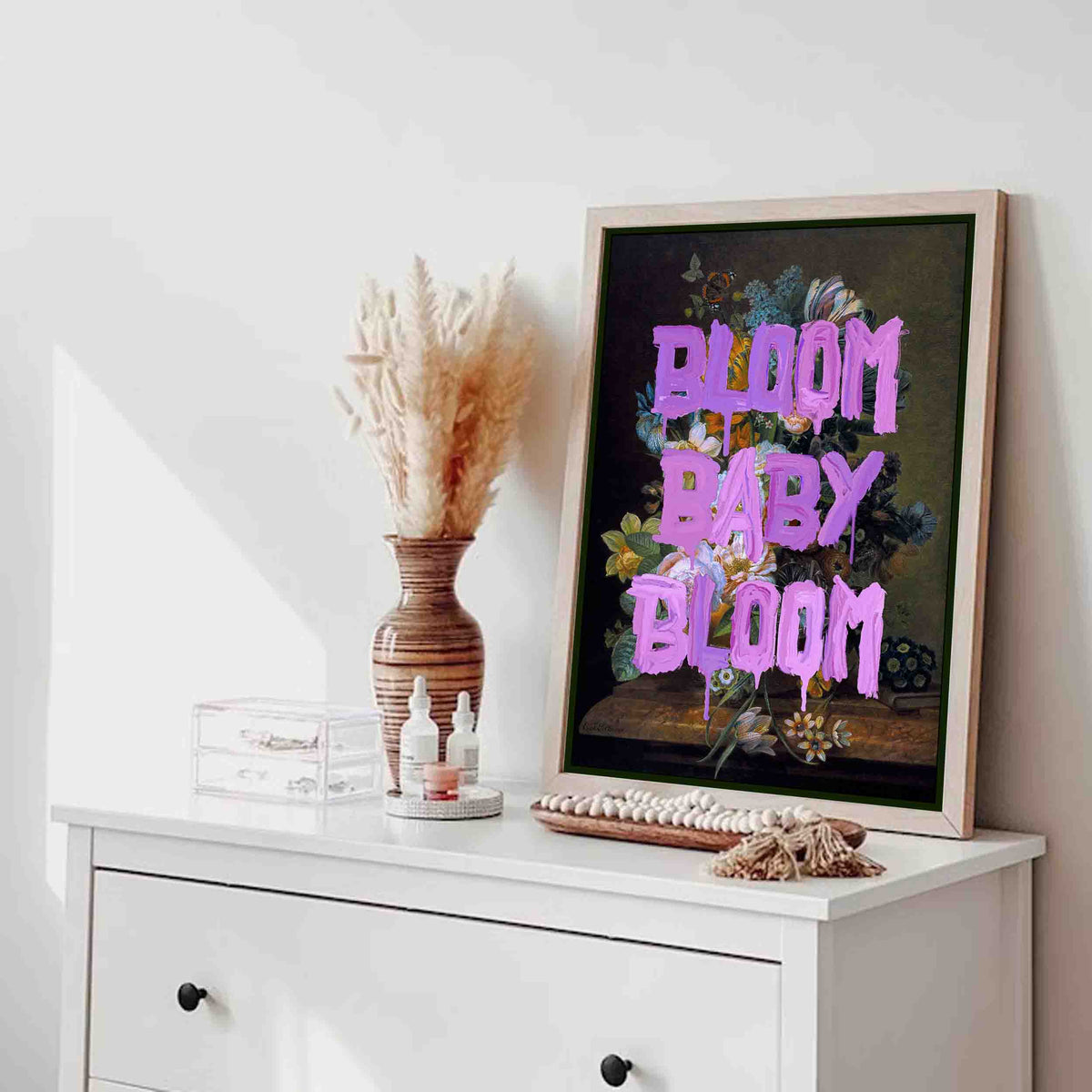 Fairford Loop Floral Canvas Wall Art — gallery image 3