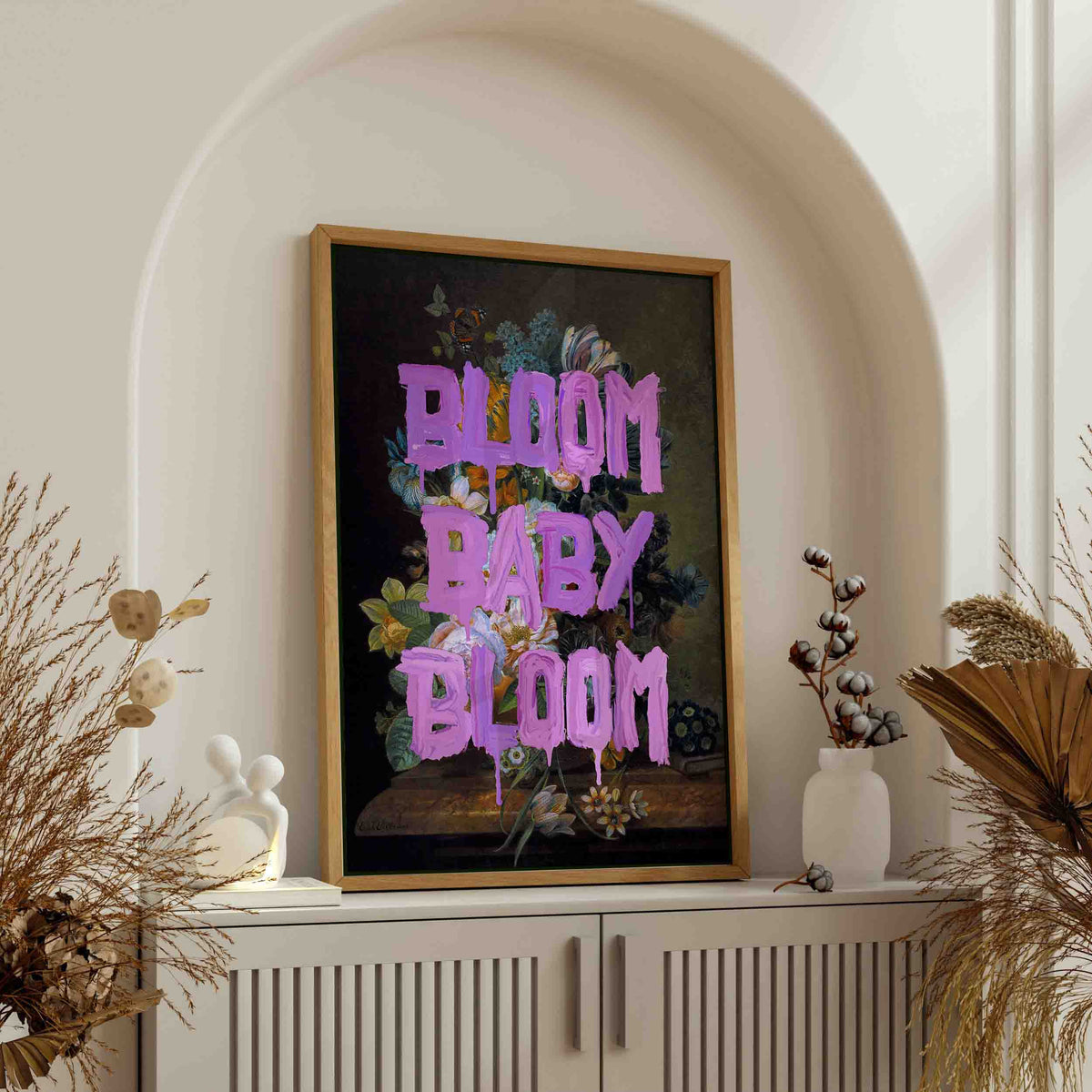 Fairford Loop Floral Canvas Wall Art — gallery image 2