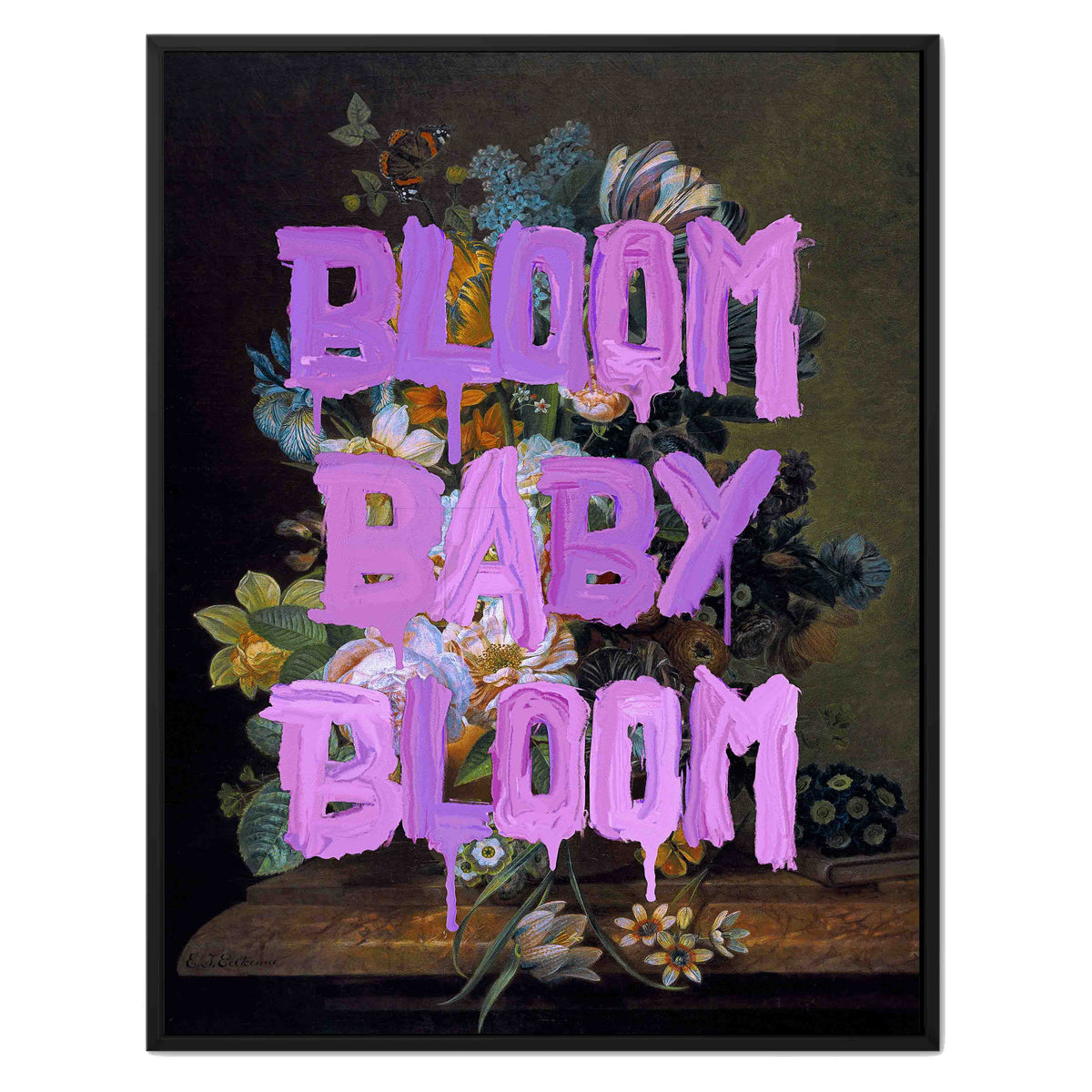 Fairford Loop Floral Canvas Wall Art — gallery image 18